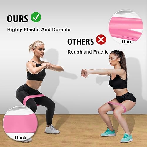 Miniatura 4 de Bandas de resistencia para entrenamiento, bandas de resistencia con 5 niveles de resistencia, bandas de entrenamiento multicolor para entrenamiento