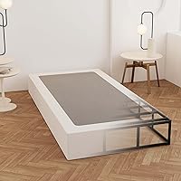 Vista 12 de Resorte de cama individual de 2 pulgadas de perfil bajo, base de cama de resorte de metal resistente, tabla para litera, base de colchón, fácil