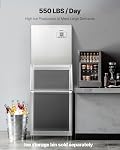 VEVOR Commercial Ice Maker Machine - Head, 550 Lbs/Day Stainless Steel Ice Machine with Scheduled Ice-Making, Self-Cleaning, Adjustable Thickness, Ideal for Restaurant Bar Cafe Hotel - Head Only