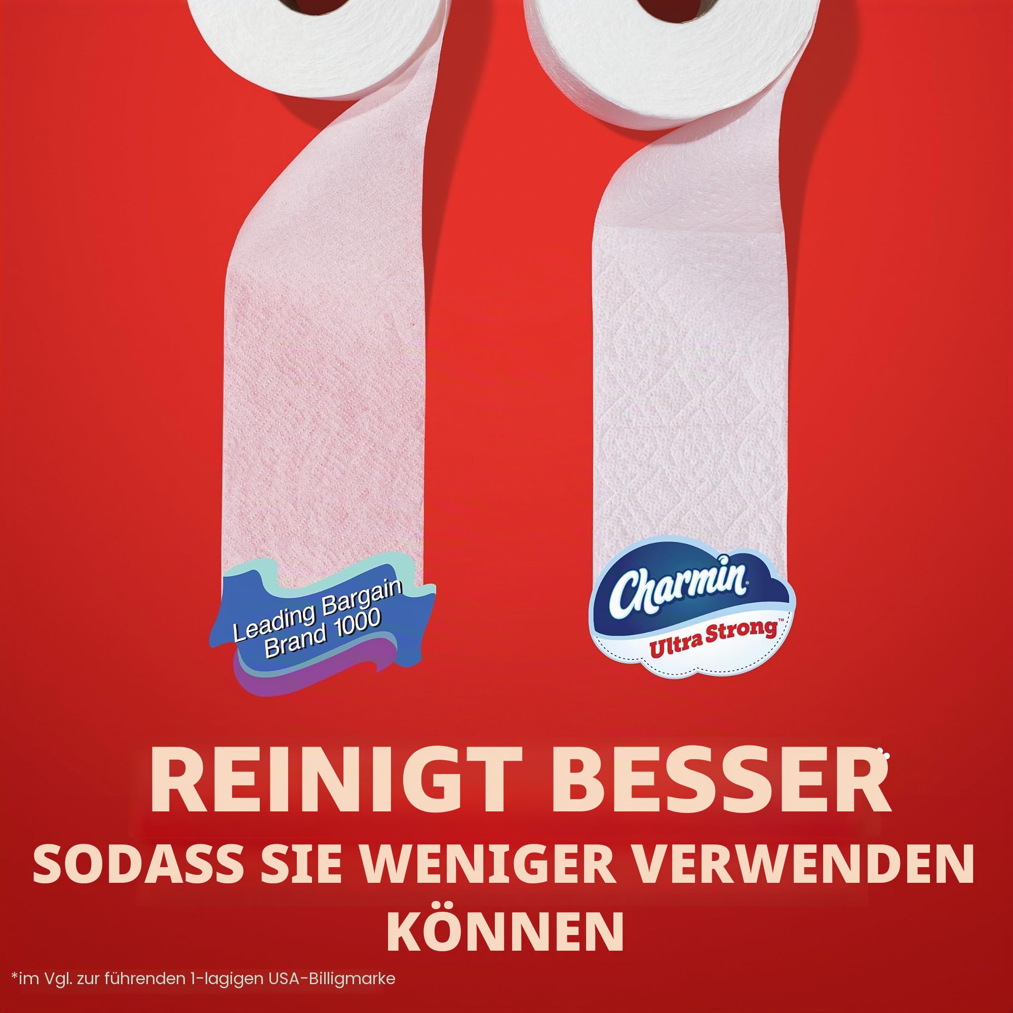 Charmin Toilettenpapier, ultrastark, 6 Megarollen, 220 Blatt pro Rolle