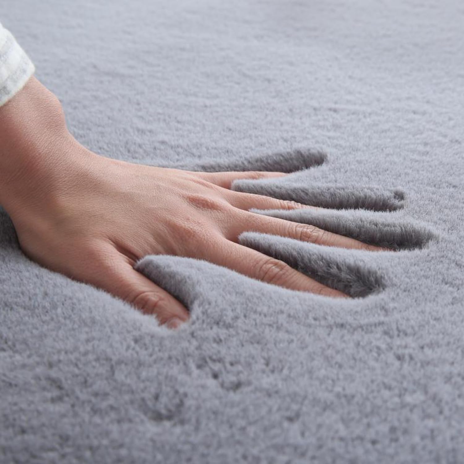 Tappeto fatto a mano in morbido cotone a pelo corto bianco per soggiorno, cucina, camera da letto e corridoio, decorazione di grandi dimensioni, lavabile in lavatrice, 60 x 110 cm