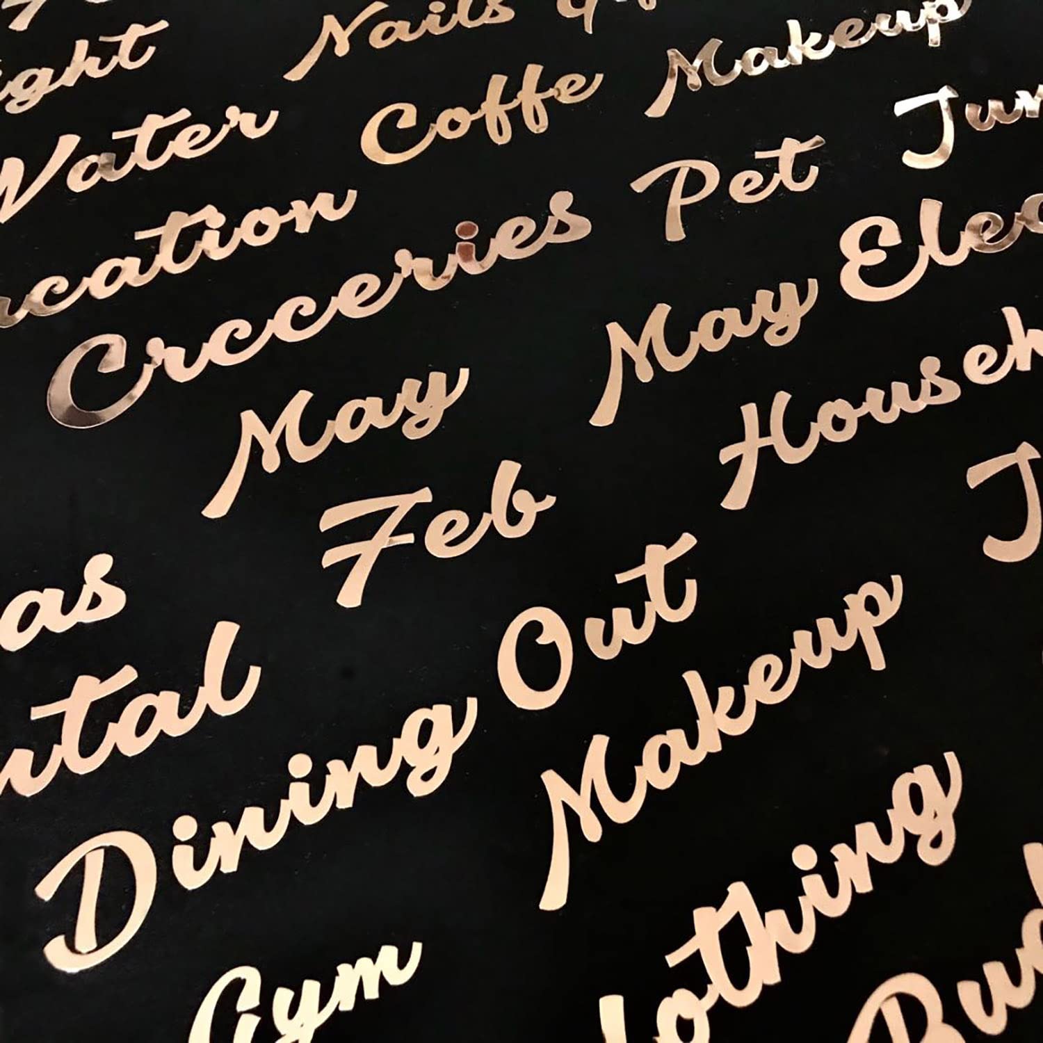 Photo 1 of 2 QTY 45 PCS Budget Stickers,Budget Binder Sticker for Cash Envelopes for Budgeting,Budget Binder Labels for Money Envelopes for Cash Finance Planners A6 Binder Notebooks Cash Envelopes Stickers Rose Gold