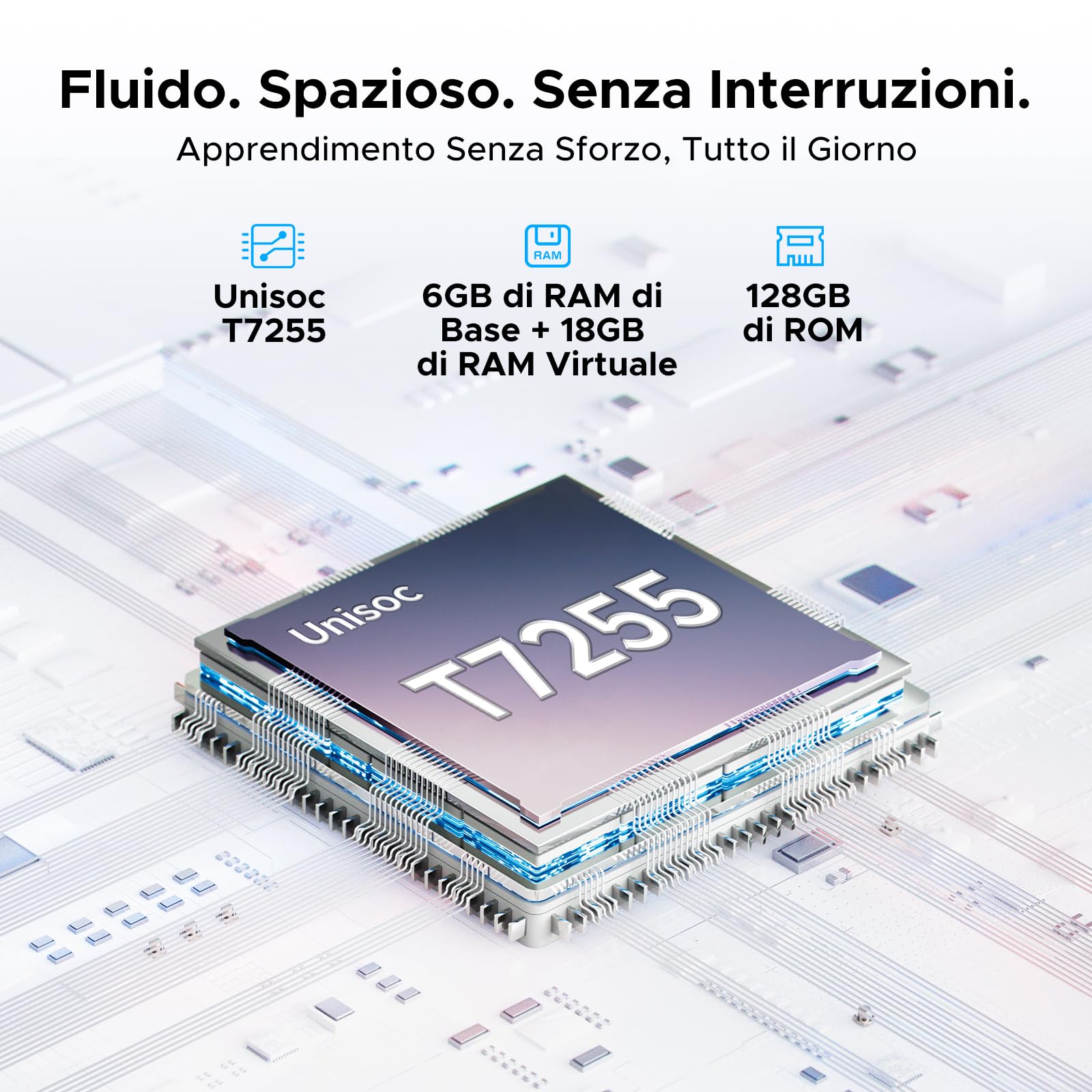 DOOGEE U12 Tablet con Tastiera Android 16, Tablet 12 Pollici, 24GB RAM+128GB/2TB TF, WIFI5, Gemini AI, 2000 * 1200 FHD+IPS, 9000mAh/18W, 13MP+8MP, UNISOC T7255 Octa Core/Widevine L1/Face ID/GPS, Blu