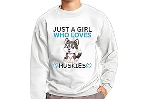 Cute Just A Girl Who Loves Husky Sweatshirt