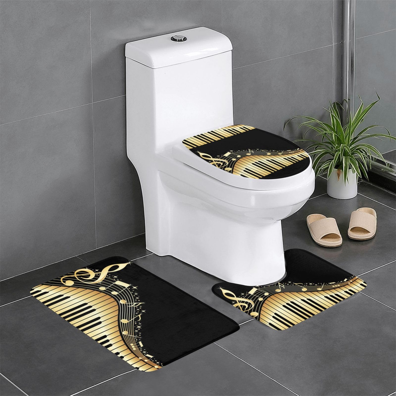 Tapis de sol flanelle musique lot de 3 doux et sécurisants