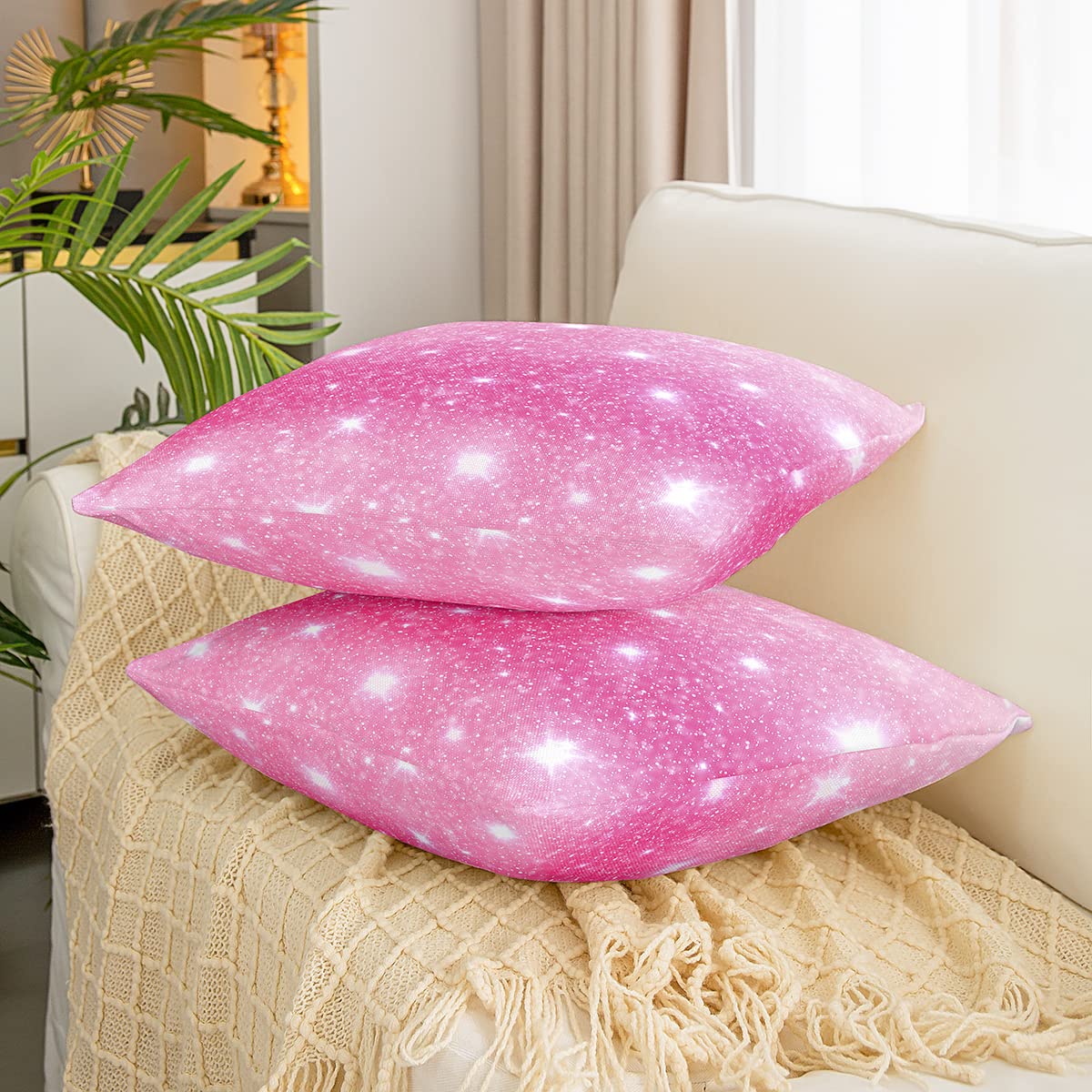 Aytipun Set di 2 federe decorative per cuscini, 50 x 51 cm, motivo