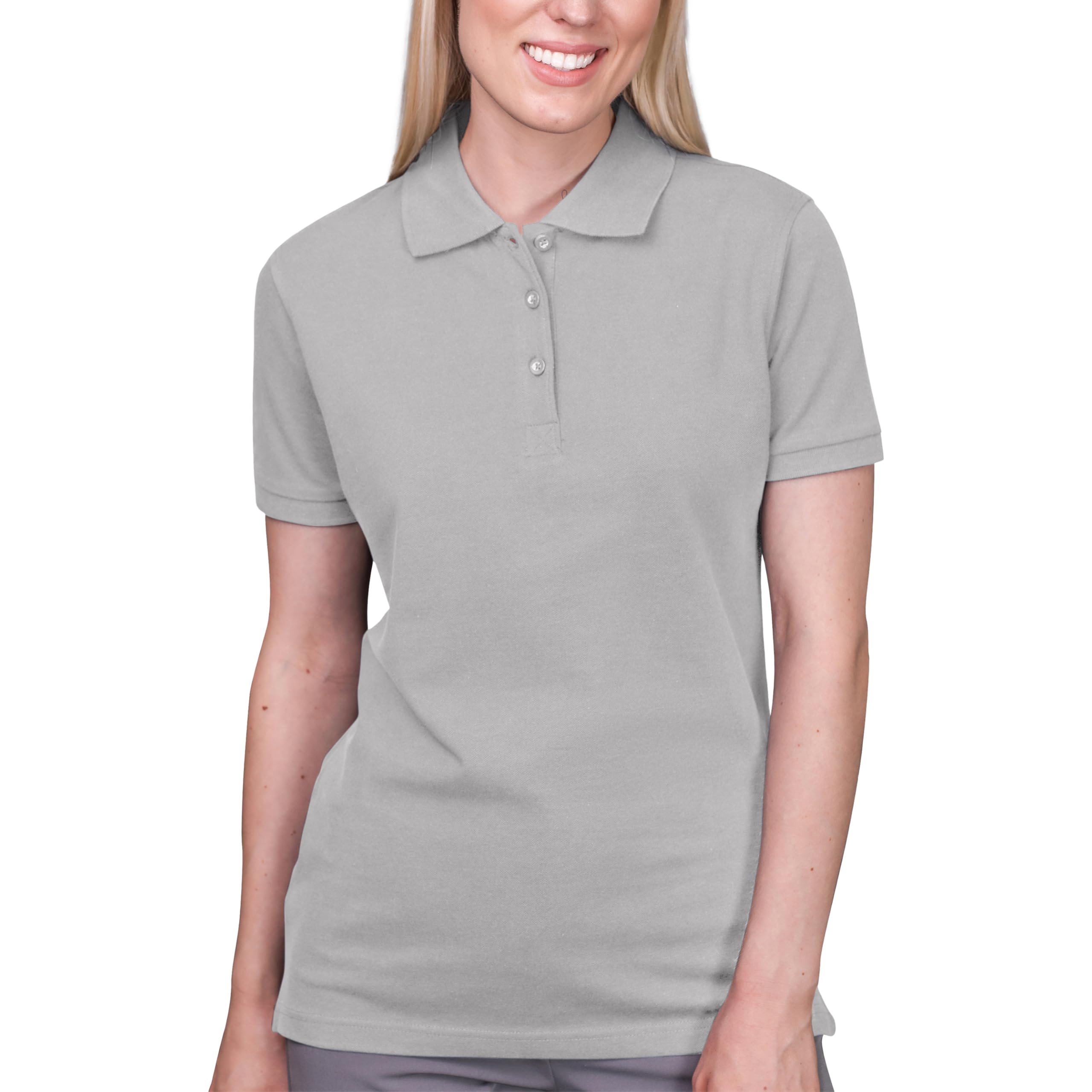 HRM Premium Damen Polo-Shirt - Heavy Stretch aus 95% Baumwolle & 5% Elasthan - Basic Polohemd bis 40°C Waschbar - Hochwertiges & Nachhaltiges Oberteil - Workwear