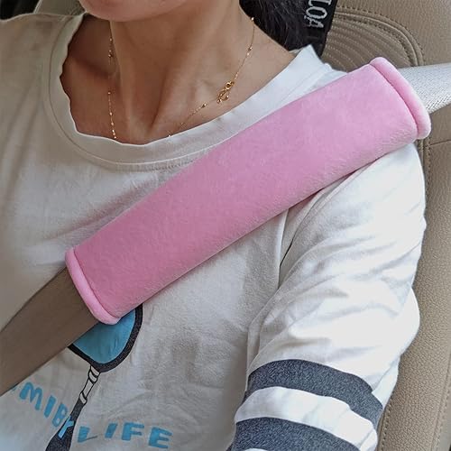 Miniatura 9 de Tianmei 2 piezas con diseño de muñeca de dibujos animados linda para funda de cinturón de seguridad de coche, almohadilla para la correa del hombro