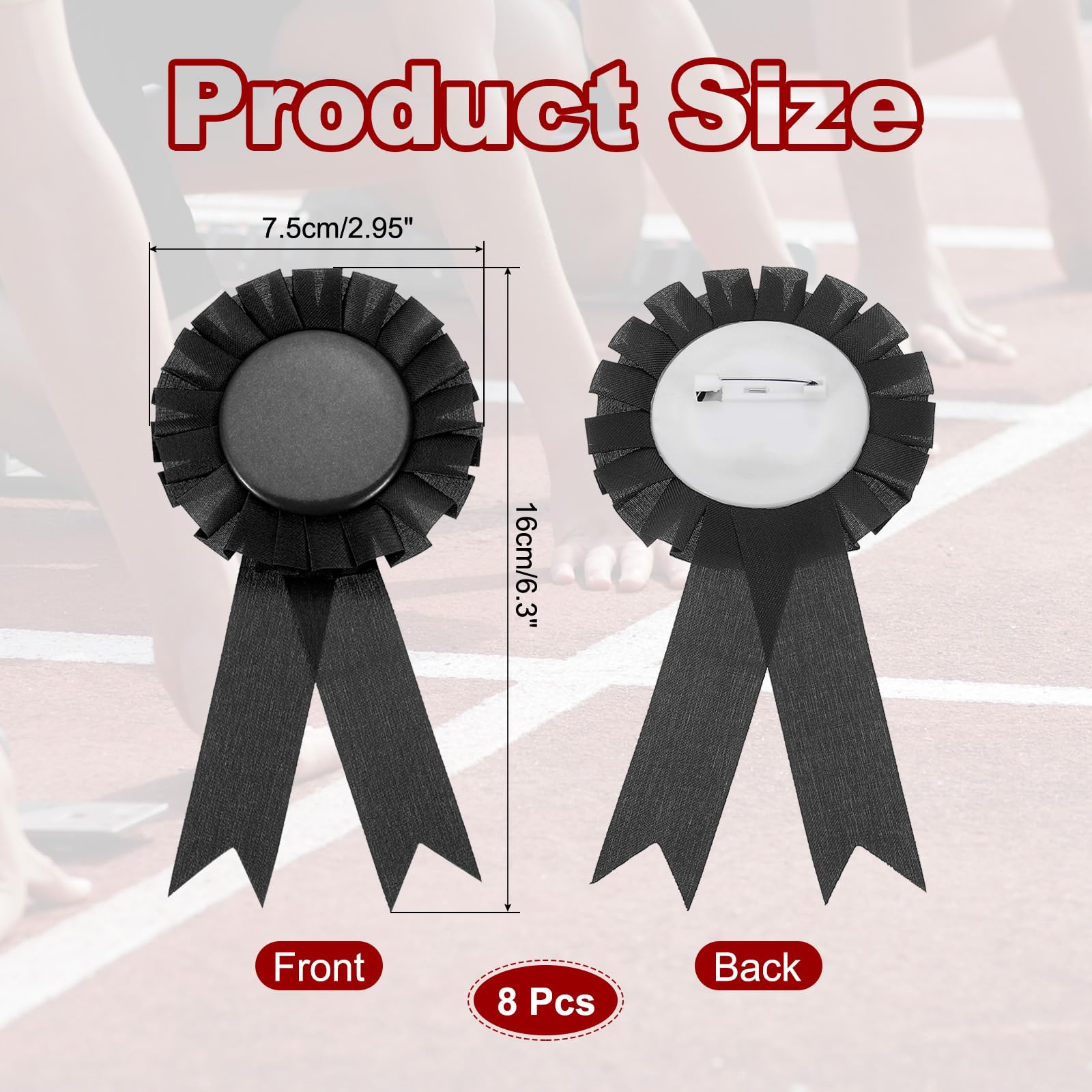 PATIKIL 8Pcs Blank Award Ribbon - Image 2