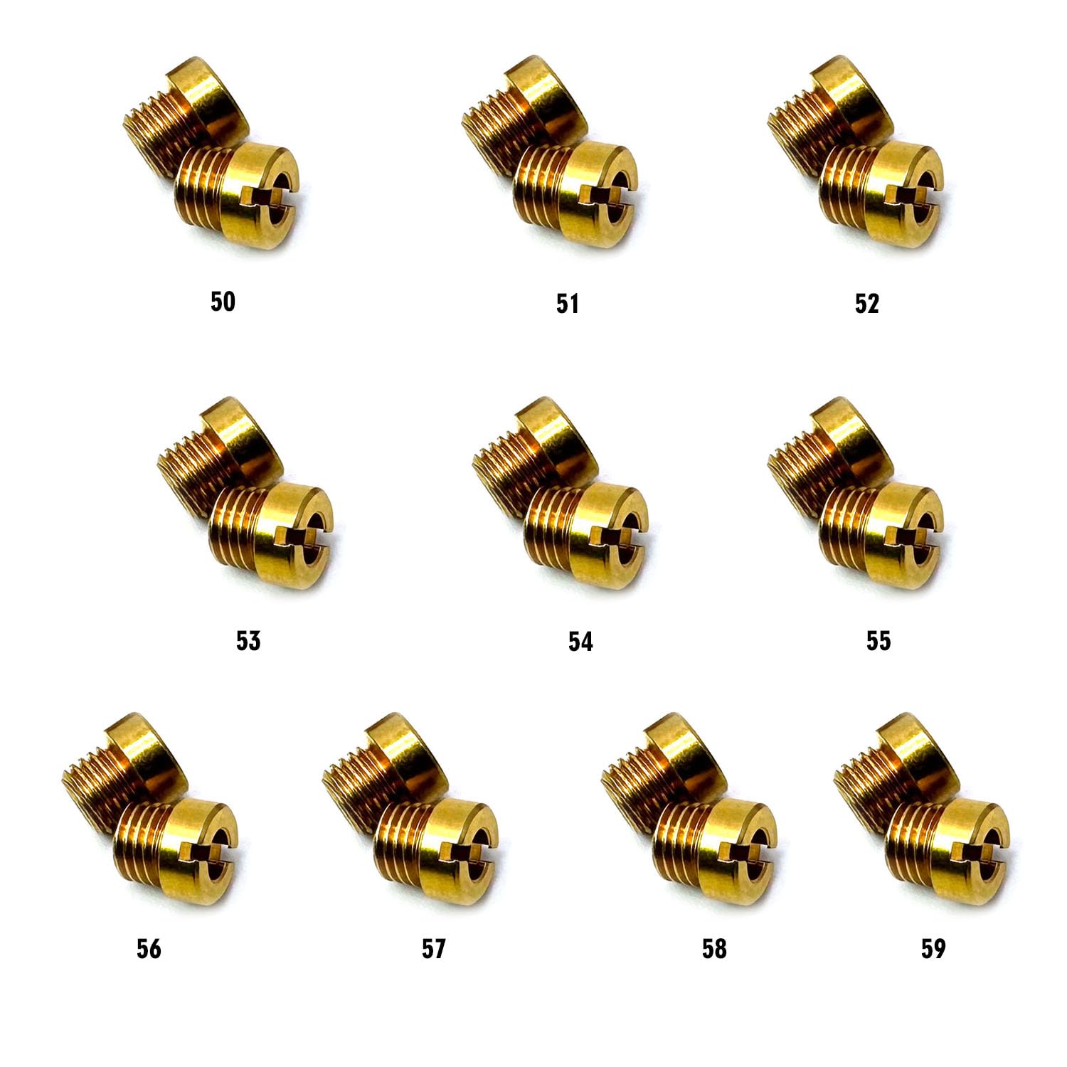 4 PACK Holley Carb Carburetor GAS MAIN JETS KIT 50-109 1/4-32 - Foto 8