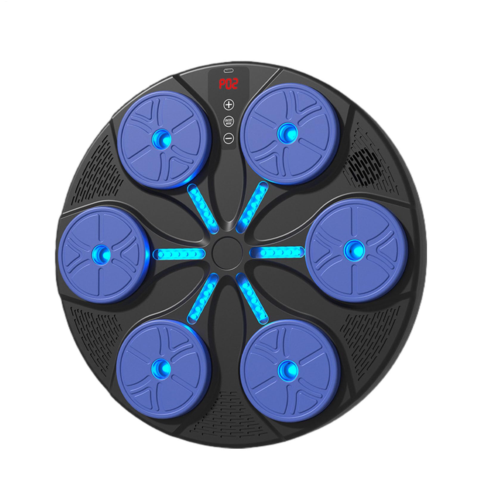 Punzonatrice musicale | 8 modalità di allenamento per esercizi – con luce RGB per boxe, allenamento musicale – per donne e adulti, casa, ufficio, palestra, fitness al chiuso, allenamento, sport