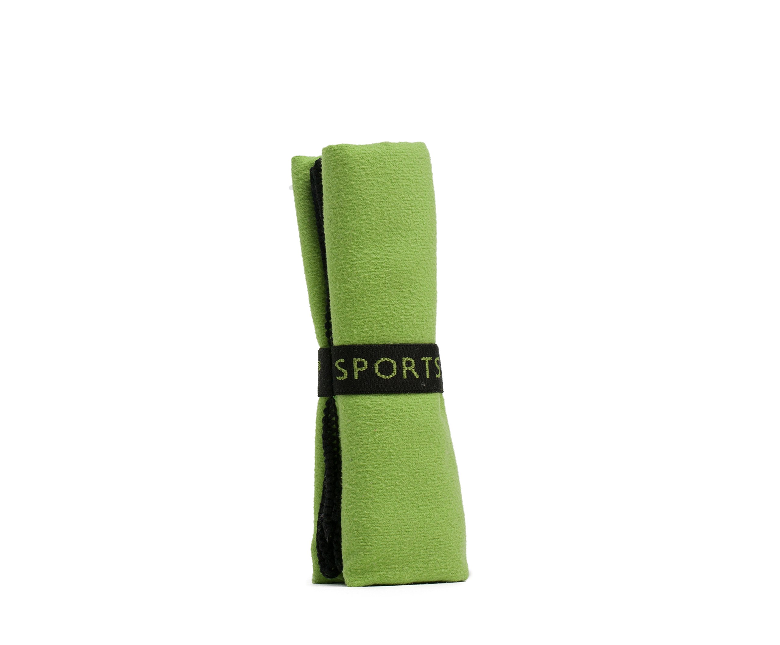 Gözze - Absorbent Sports and Gym Towel, Super Soft, Synthetic Fibre, 30 x 50 cm - Light Green