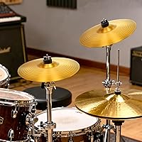 Vista 5 de Foraineam 2 piezas de platillo de 8 pulgadas Splash Drums Clásicos Platillos Platillos Instrumento de Percusión Golden Practice Drum Platillo