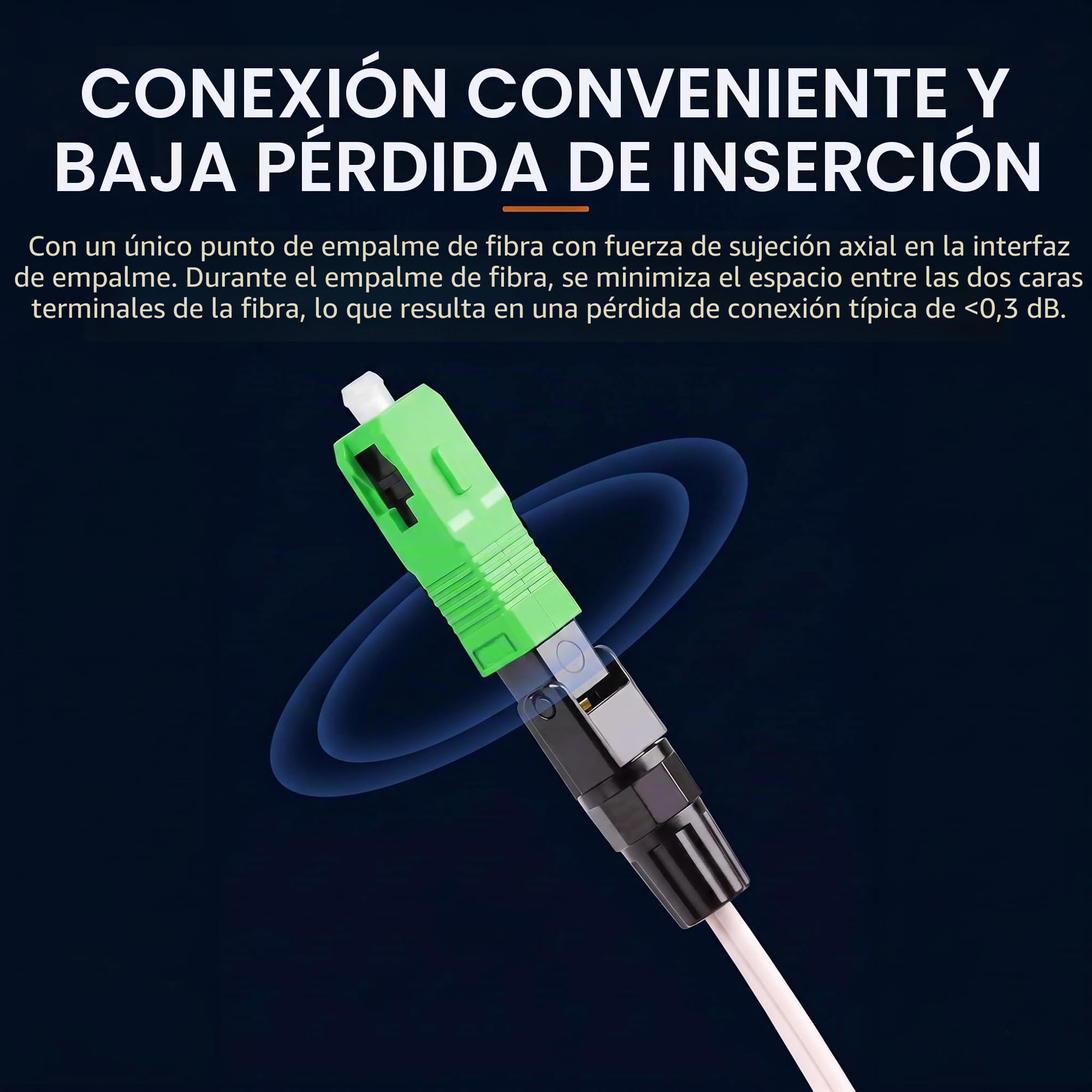 Conectores de fibra óptica SC APC tipo Flip, conector frío rápido para red CATV, 10 unidades
