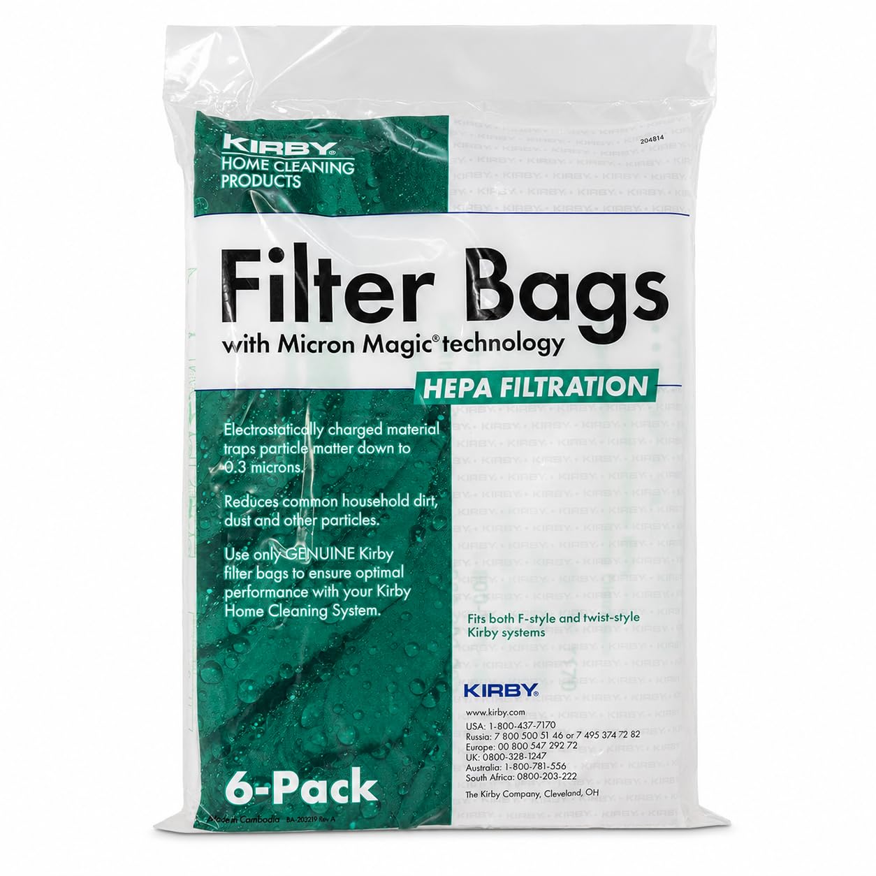 Kirby Filter Bags - HEPA Filtration & Strong Suction -1