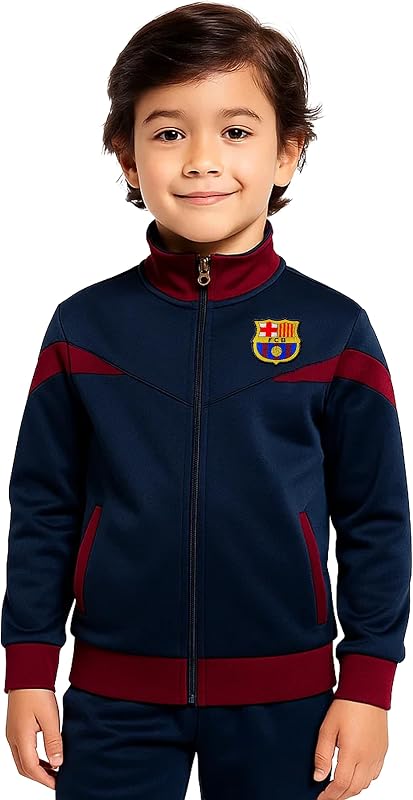campera deportiva de fútbol con licencia oficial del FC Barcelona - Unisex niños