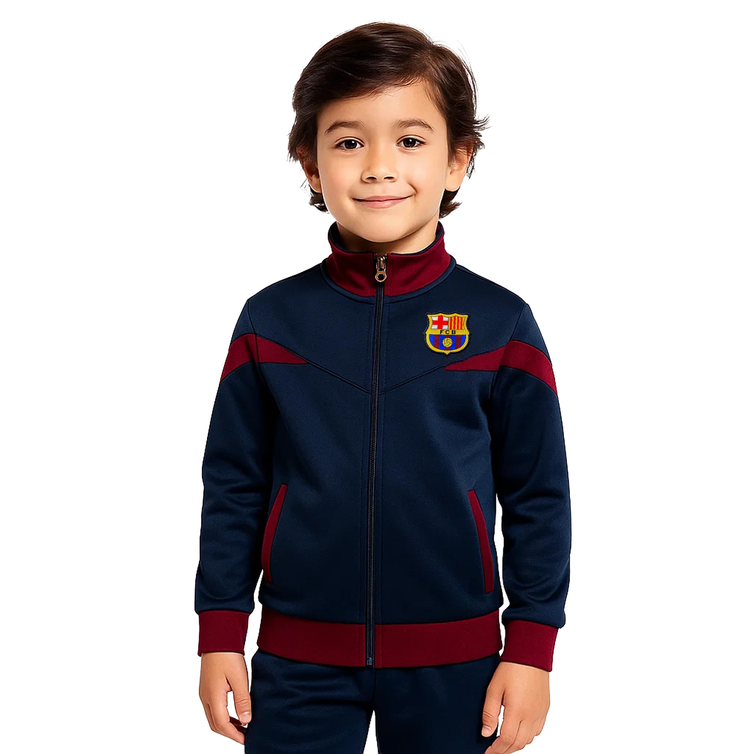 Pro League Soccer Track Jacket - Officially Licensed Unisex Youth Zip-Up Outerwear