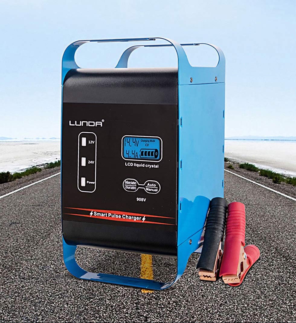 Ładowarka do akumulatora samochodowego, ładowarka 12 V 12 V 40 A 24 V 20 Amp w pełni automatyczna ładowarka akumulatora, automatyczne zasilanie motocykla