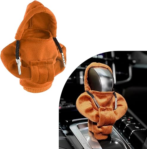 Miniatura 7 de Funda para pomo de palanca de cambios de automóvil, diseño de suéter de moda, protector de palanca de cambios suave universal, accesorios de