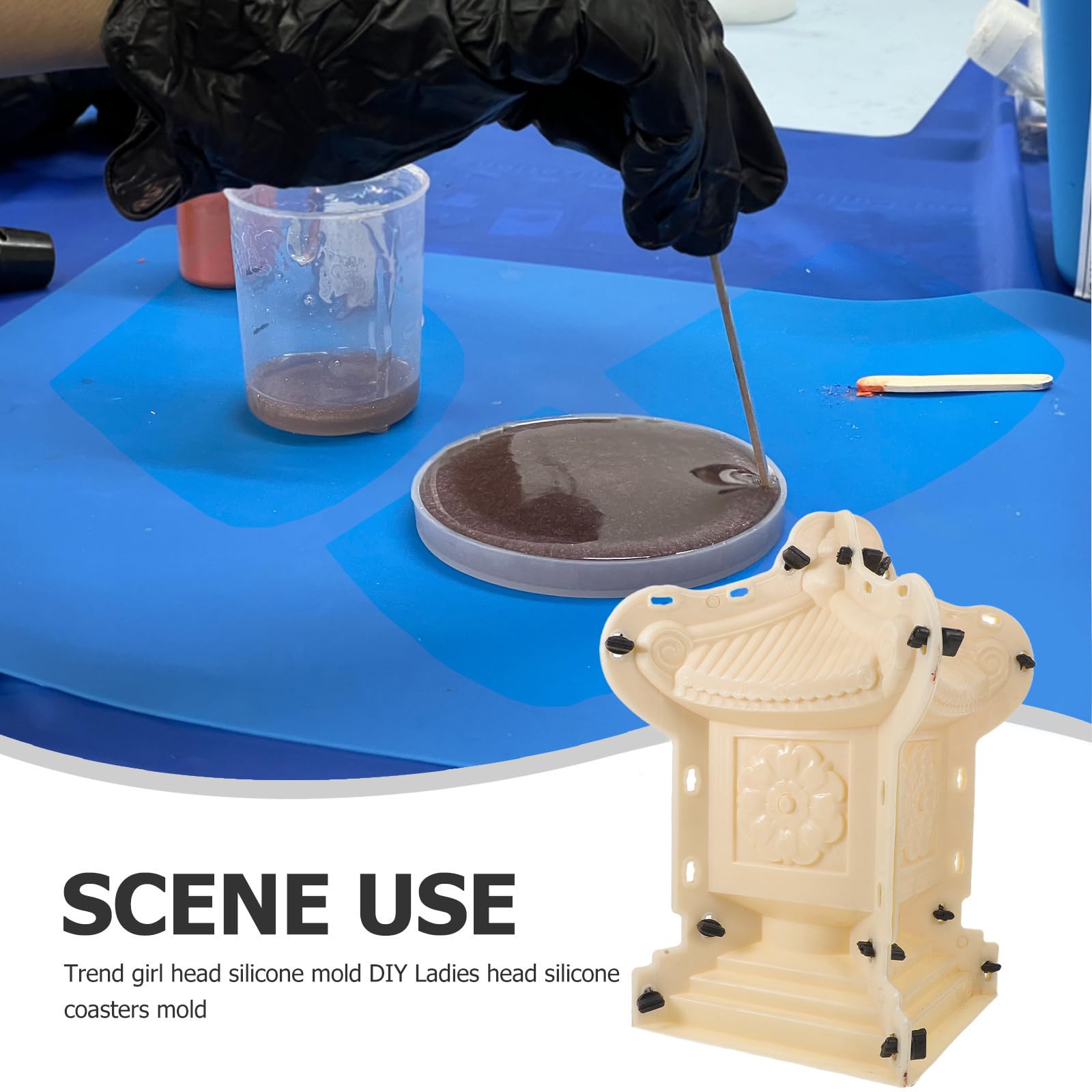 Stampo in Plastica per Pagoda Cinese da Giardino Bianca Riutilizzabile
