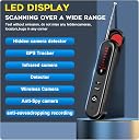 DHARM IMPEX Hidden Camera Detector Device- Pocket Sized Anti Spy Camera Detector, Listening Device GPS Tracker Detector, 5 Levels Sensitivity Adjustable 4 Professional Modes gallery image