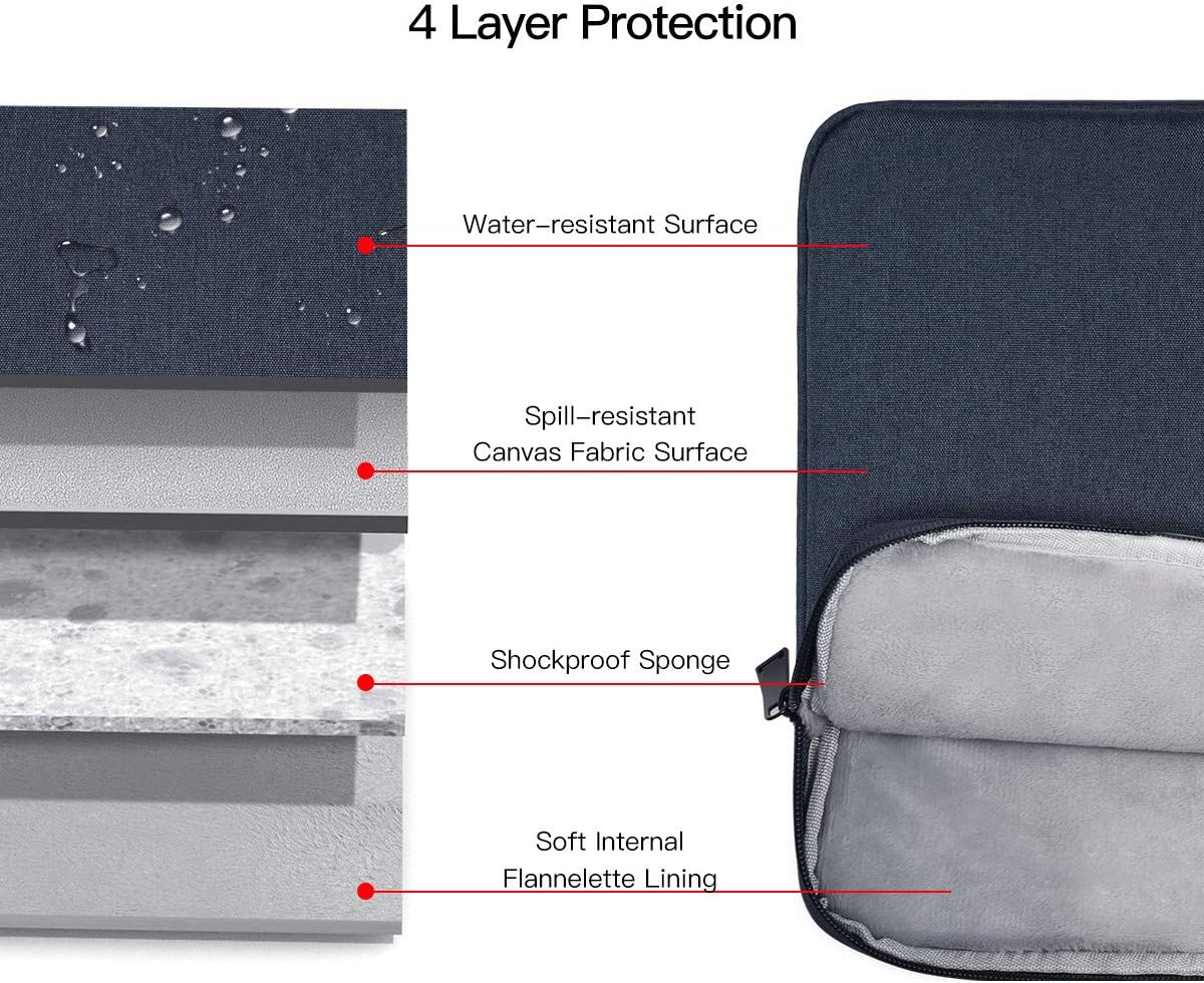 14 Inch Laptop Case Sleeve Bag for Acer Chromebook 14/ Aspire, Lenovo Chromebook/ideaPad Slim 3/ ThinkPad, ASUS Chromebook VivoBook 14, Blue 14 Inch Blue image 5 of 7 B07XRDXG2N