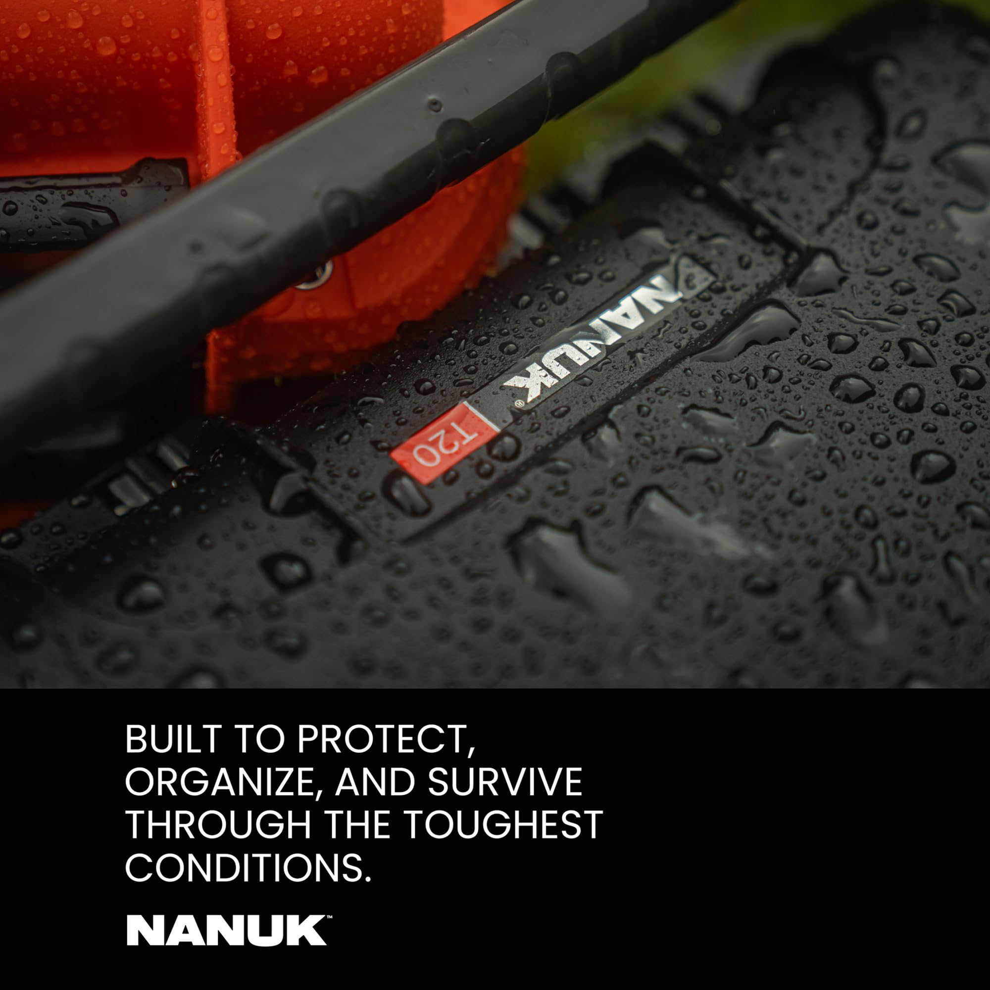 Nanuk T20 Top Loader - Custodia rigida impermeabile con inserto in schiuma Cube, colore: Nero