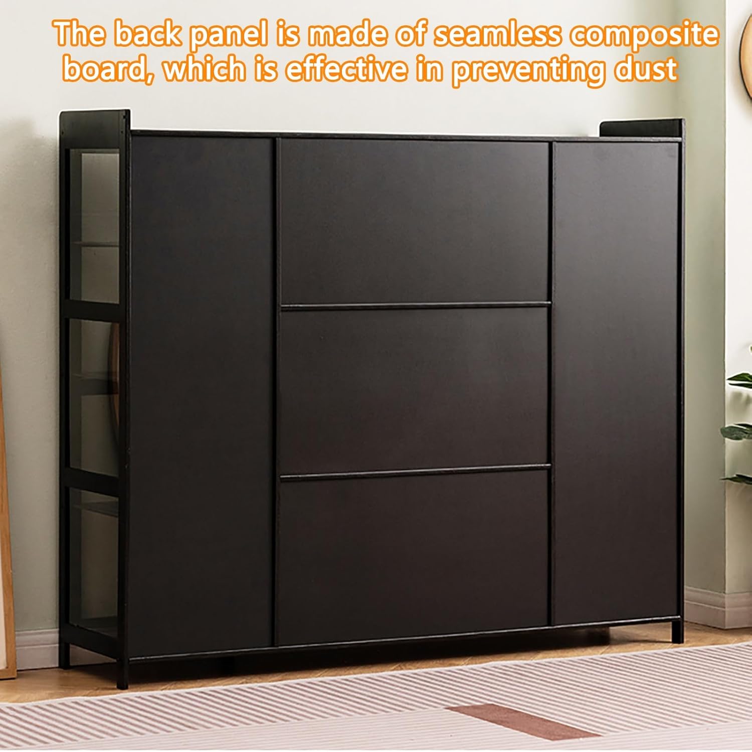 Display cabinets Glass display cabinet Acrylic Display Cabinet Storage Cabinet With Doors Flip-top Double Door Design For Convenient Storage Cabinet Display Cases For Collectibles(100x33x111CM)