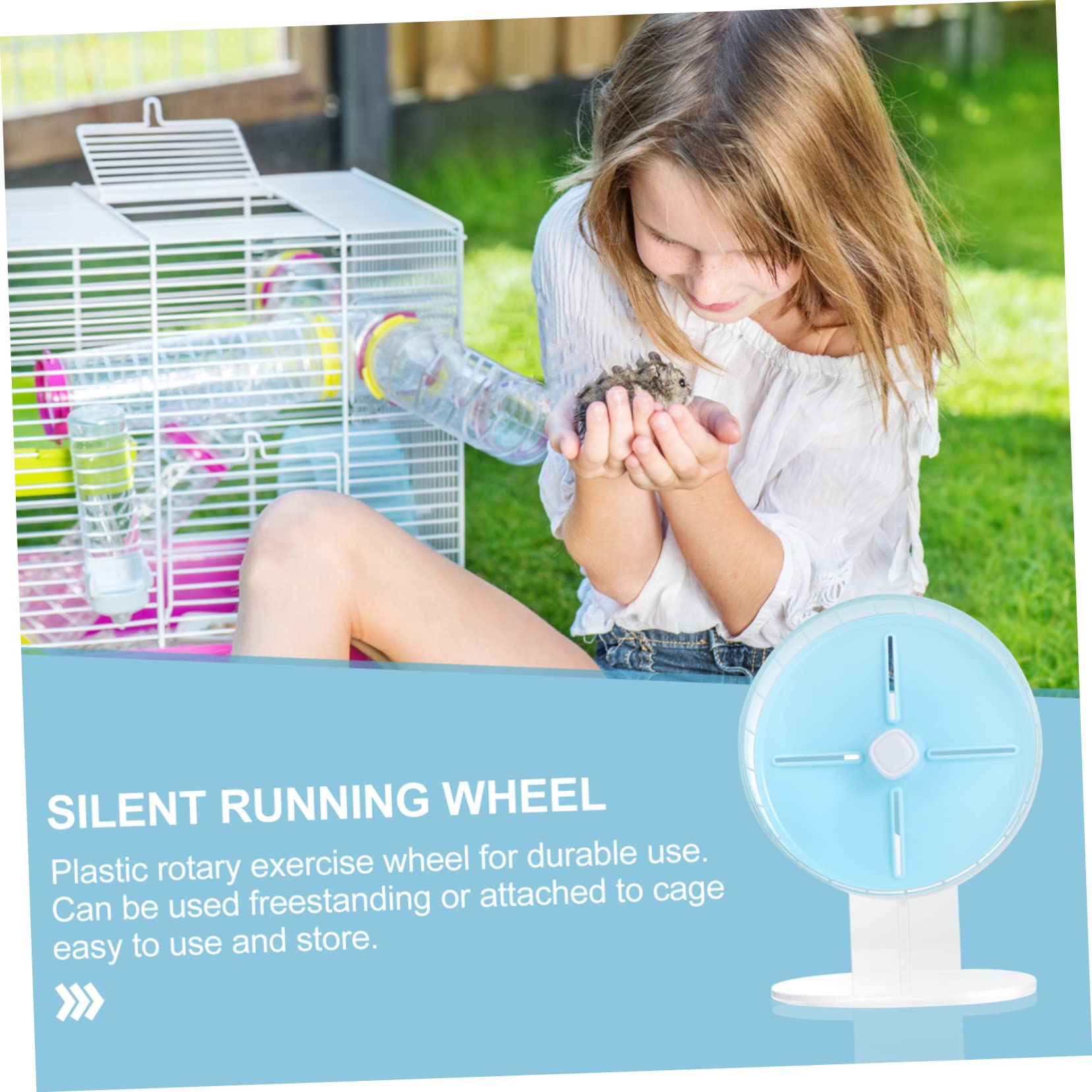 ERINGOGO 1pièce Roues Exercice Silencieuses pour Hamsters avec Base Jouet pour Petits Animaux Favorise Exercice