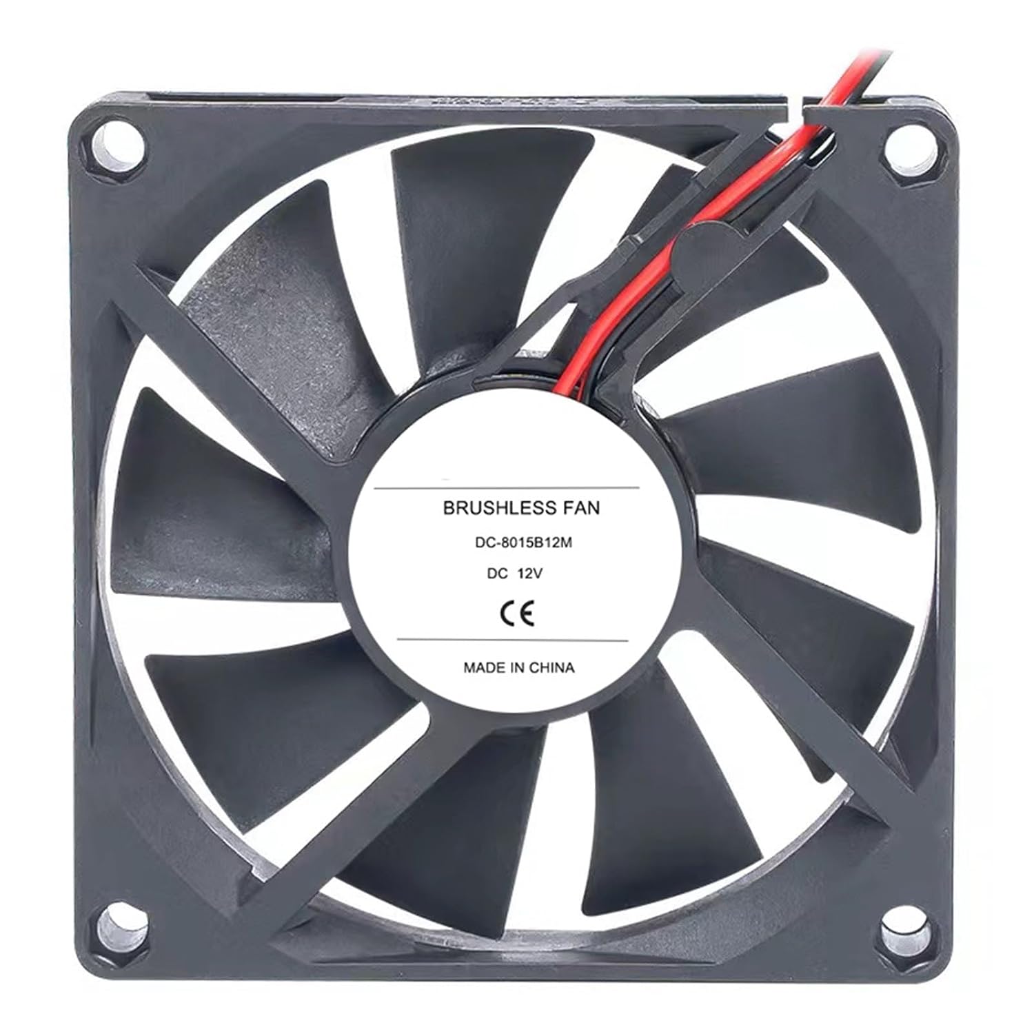 5V/12V/24V 2500RPM 80MM 8CM 80X80X15MM Cooling Fan Sleeve&Ball Bearing Cooler Fans for PC Laptop Computer Case Industry(12v Ball Bearing)