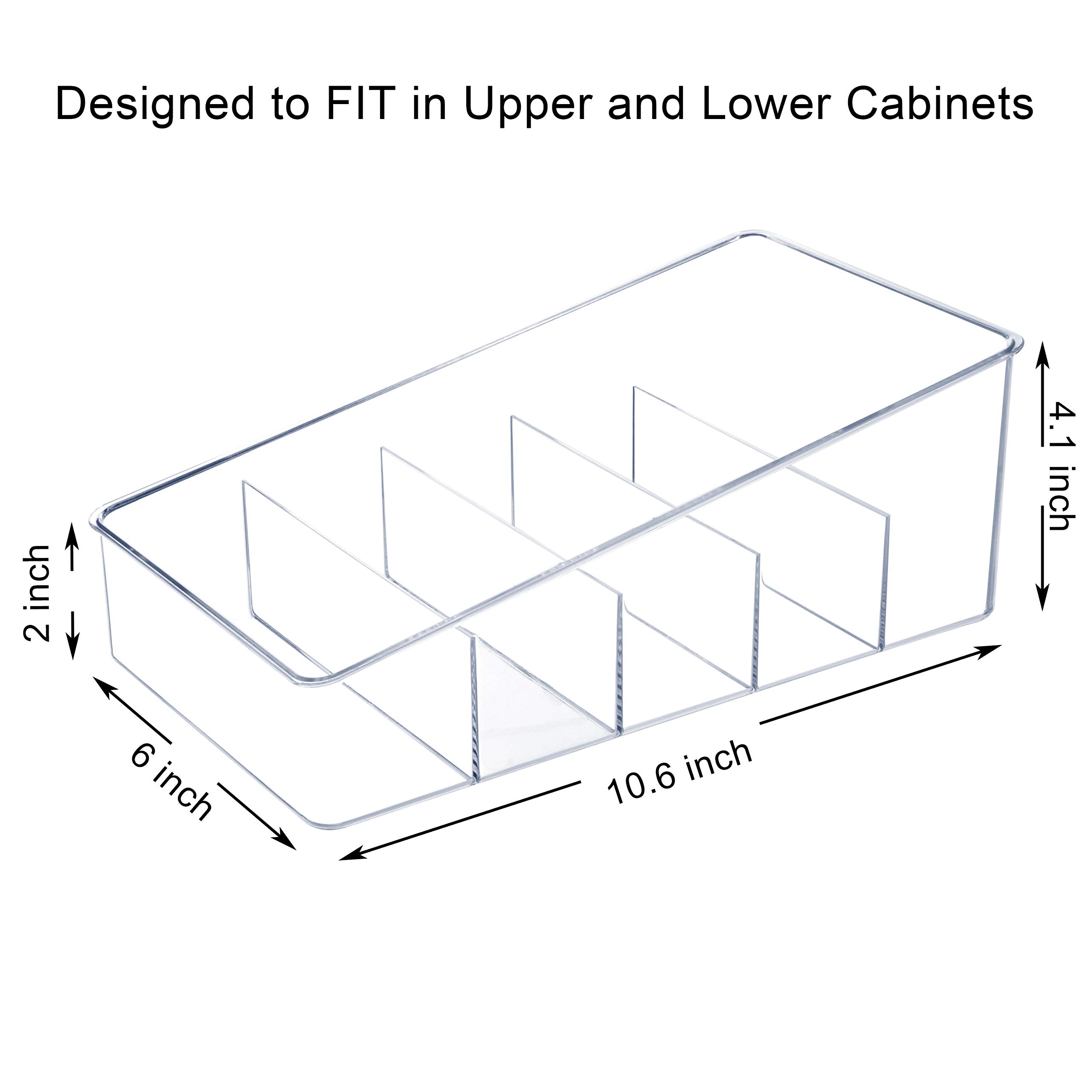 Buy Youngever Plastic Kitchen Packet Storage Organiser, 27cm x 15cm x
