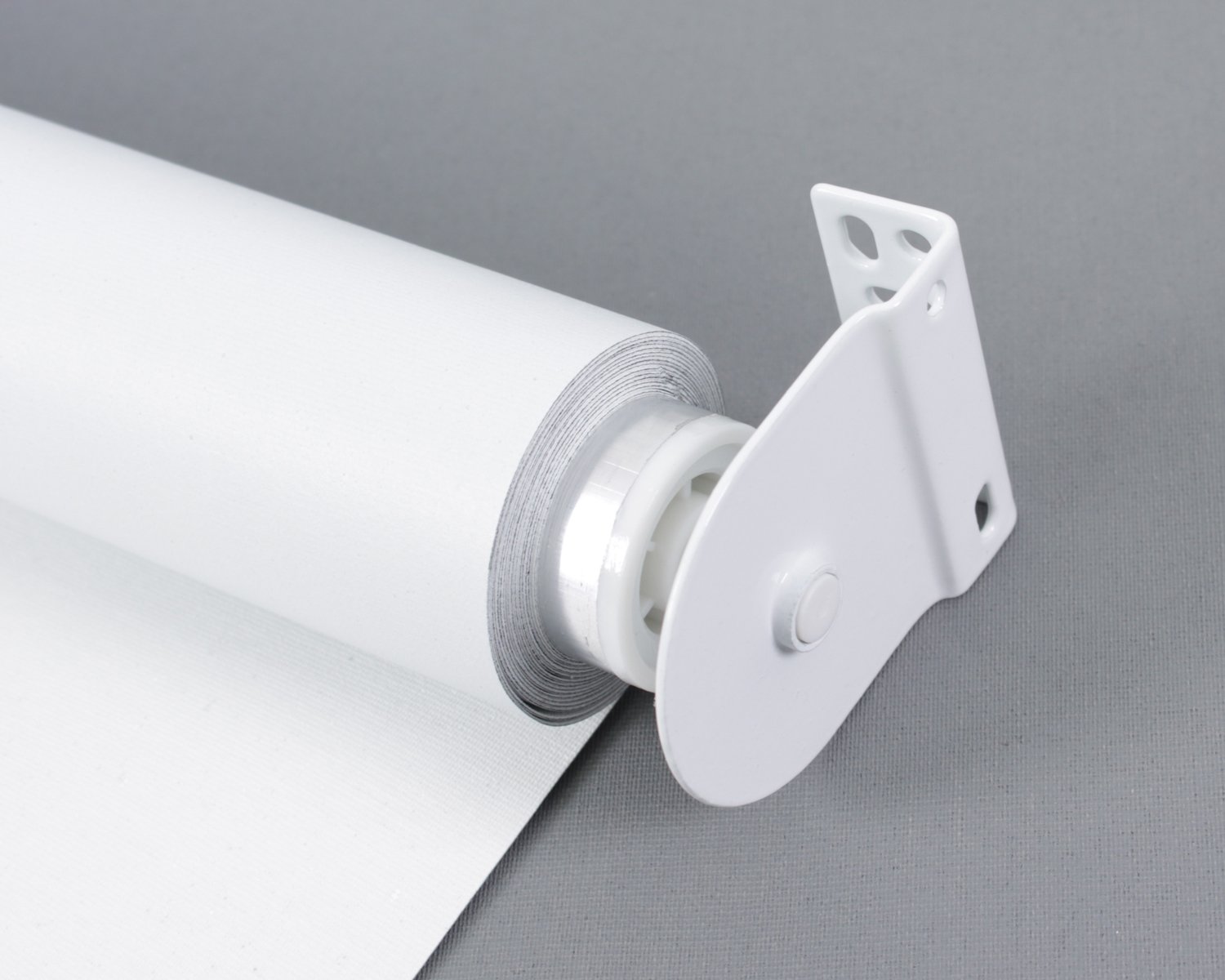 Sichtschutzrollo Maxi - Rollos nach Maß - 32 mm Rollowelle - Stoffbreite bis 250 cm, Höhe bis 300 cm - Hier: bis 190 cm x 300 cm (BxH) - hellgrau (4934) - mit & ohne Bohren