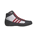 adidas Men\'s HVC Wrestling Shoes, Grey/White/Red, 12.5