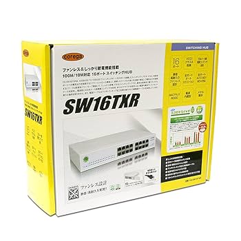 Amazon | corega CG-SW16TXR RoHS準拠 16P 100M/10MSWHUB