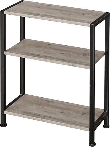 Miniatura 17 de Mesa auxiliar de 3 niveles, mesa auxiliar pequeña, mesa auxiliar de sofá para espacios estrechos, mesa auxiliar delgada, mesa de noche delgada para