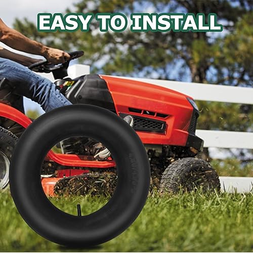 Miniatura 6 de Tubo interior de 4.80/4.00-8" con vástago de válvula recto (paquete de 2) - Tubos de neumáticos de repuesto resistentes para carretillas