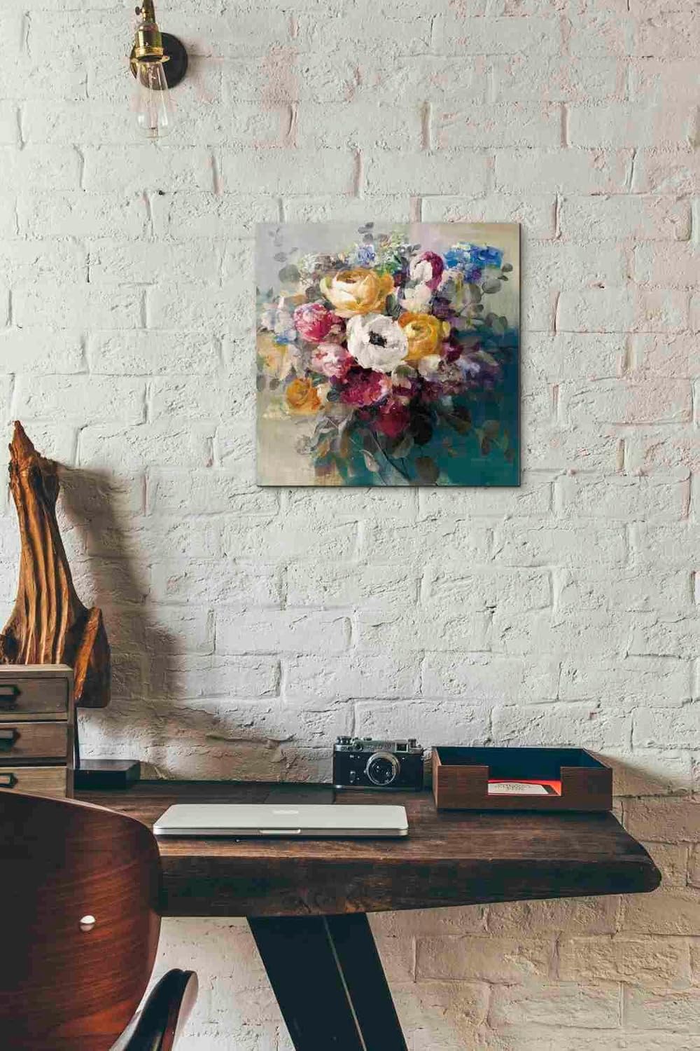 Epic Graffiti 'Fall Bouquet' by Danhui Nai, Canvas Wall Art, 12"x12"