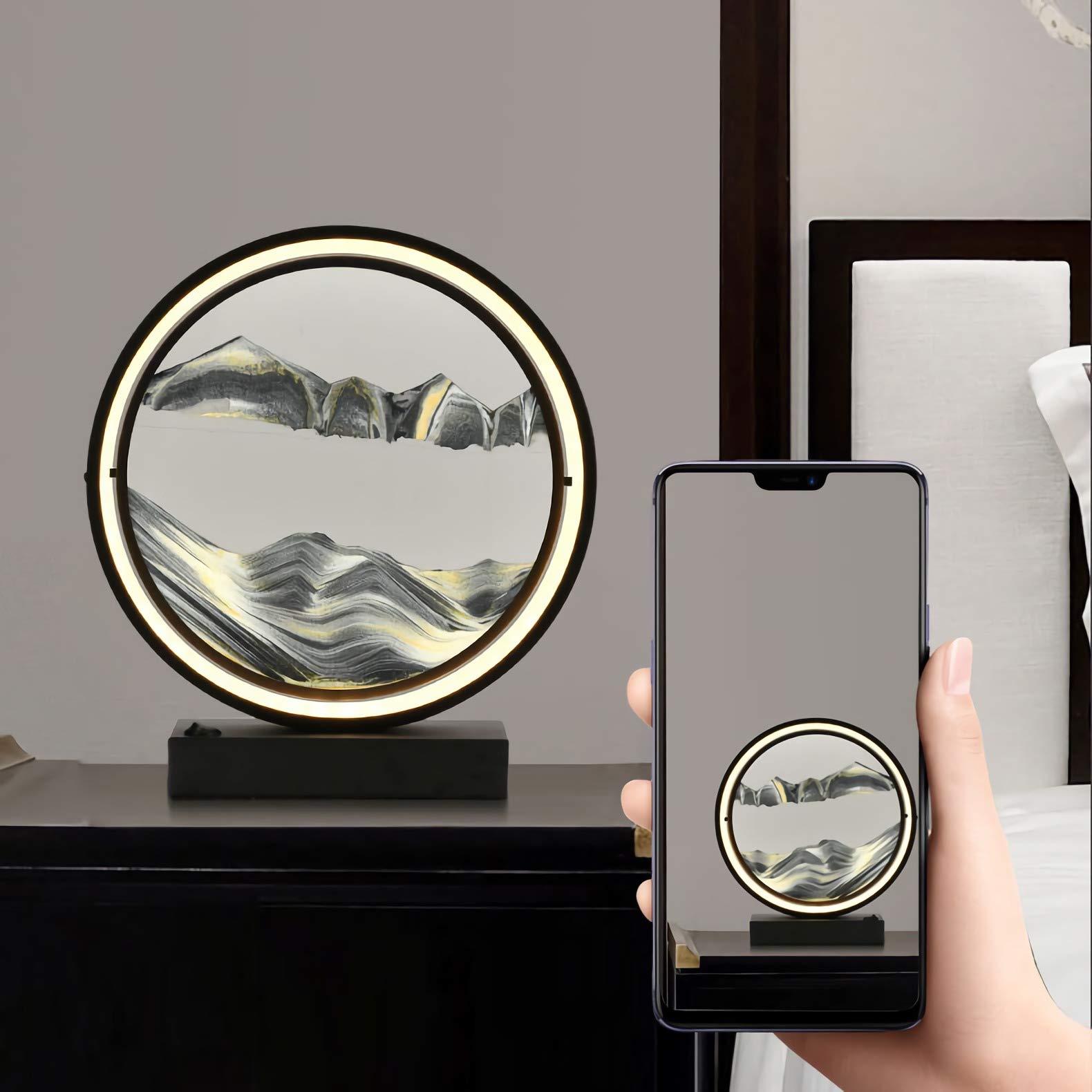 Lampada Da Scrivania LED, Lampada Da Tavolo Moderna Dimmerabile Con Telecomando, Lampada Da Comodino Camera Da Letto, Regalo Di Natale Di Compleanno,5