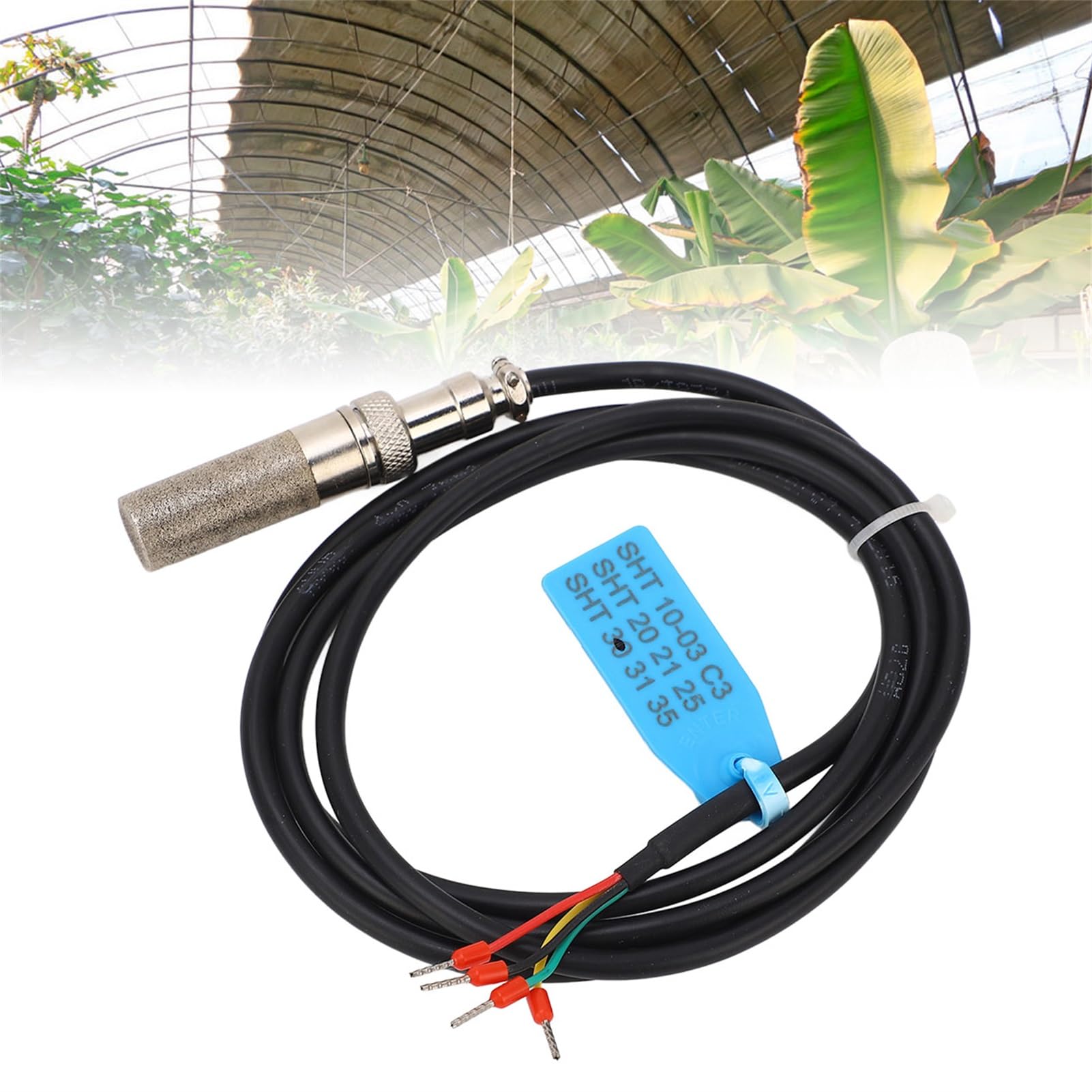 Sensor De Humedad Del Suelo FS200 SHT45 Salida IIC Sensor Digital De Sonda De Humedad Y Temperatura Del Suelo DC3.3V Para Monitoreo De Salas De Servidores Sistemas HVAC Estaciones Meteorológicas Almac