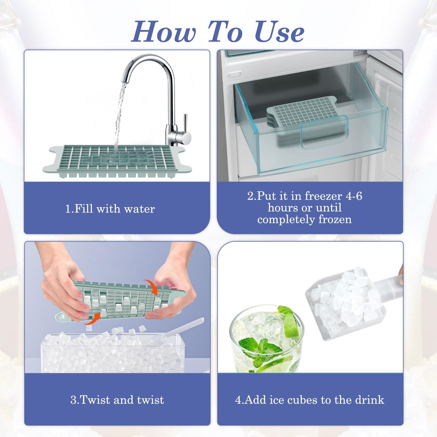 Making Nugget Ice is Easy with this Tray