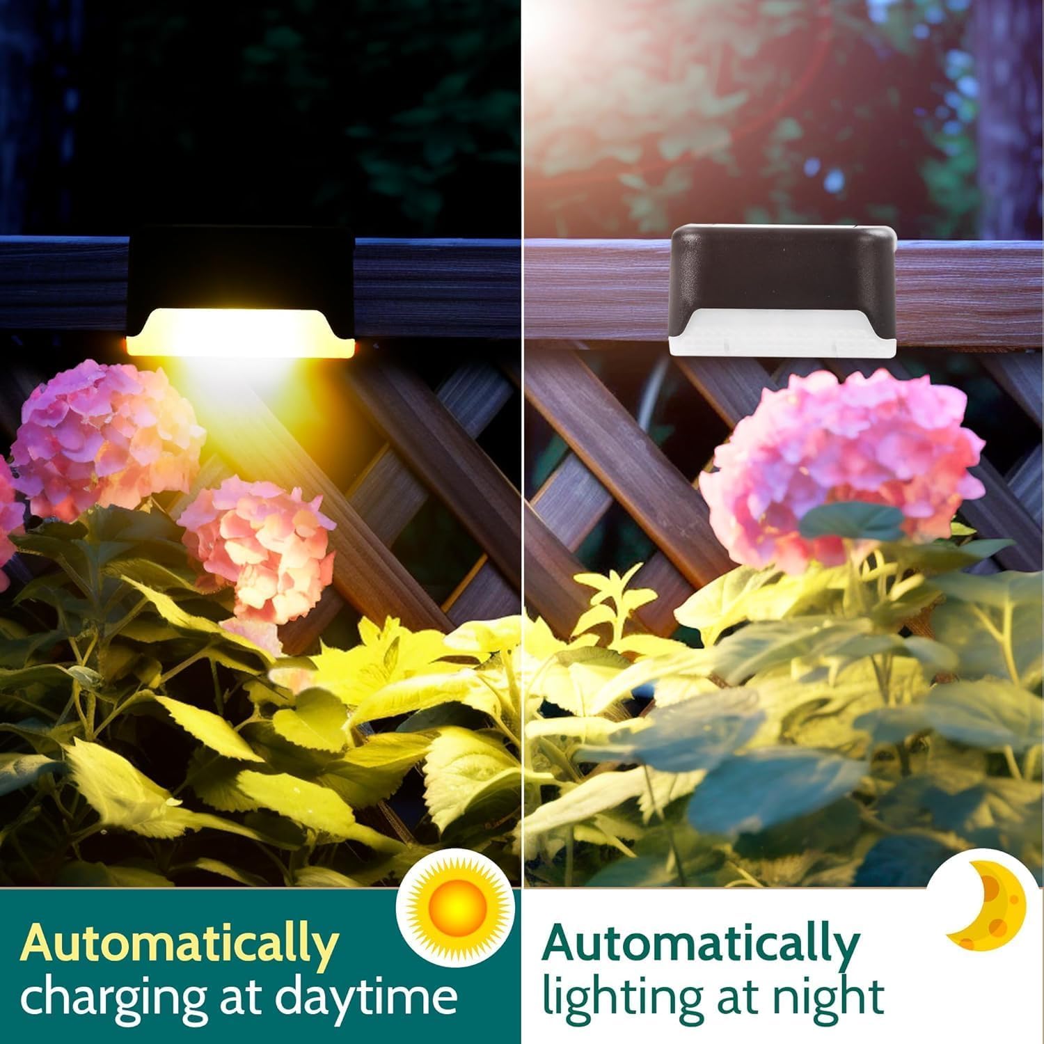 16-Pack Solar Deck Lights – Waterproof LED Step Lights With IP65 Rating – Auto On/Off, Easy Stick Or Screw Mount For Patio, Fence, Stairs, And Garden Paths