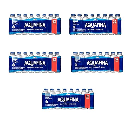 Agua potable purificada (16.9 oz, 32 paquetes) Total 160 BOTELLAS