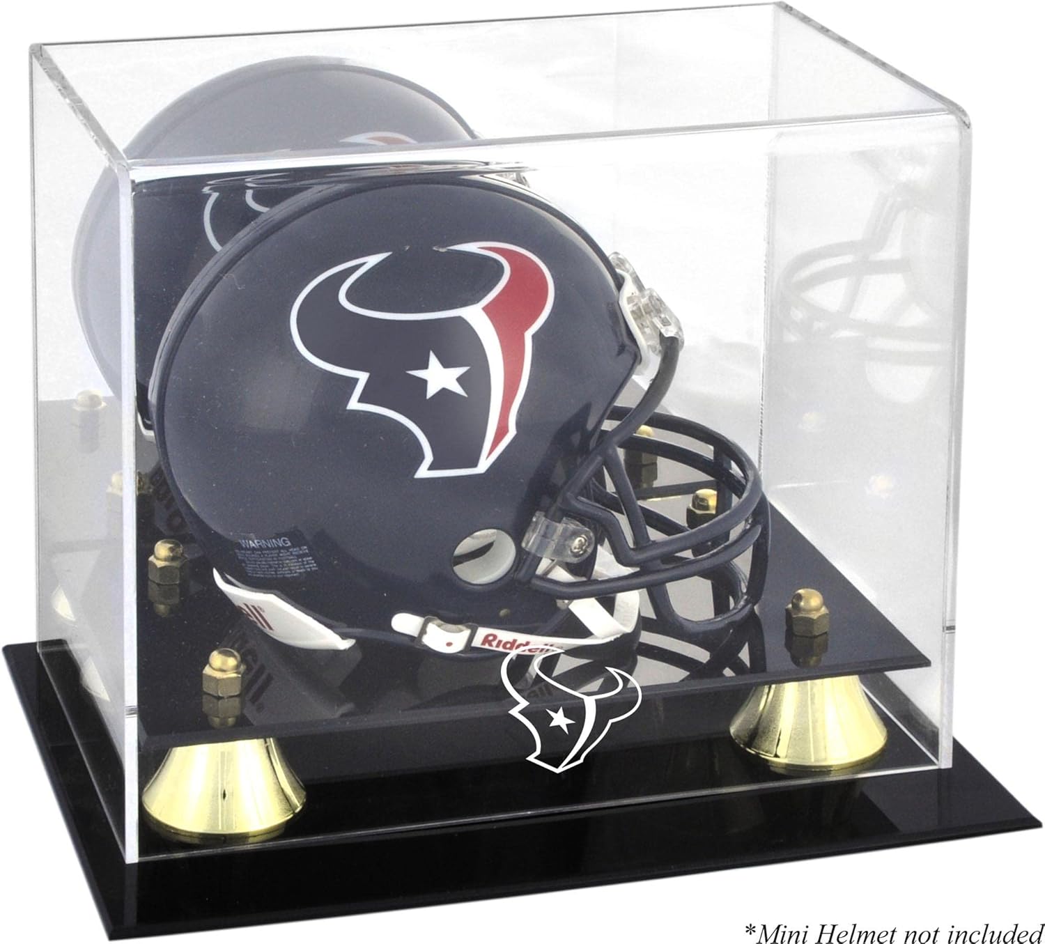 Houston Texans en Classic Mini Helmet Display Case - Football Mini Helmet Free Standing Display Cases ''Case Only''