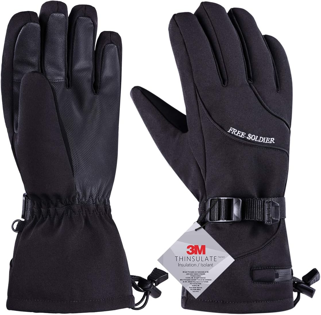 guanti da sci in pelle di lupo jack