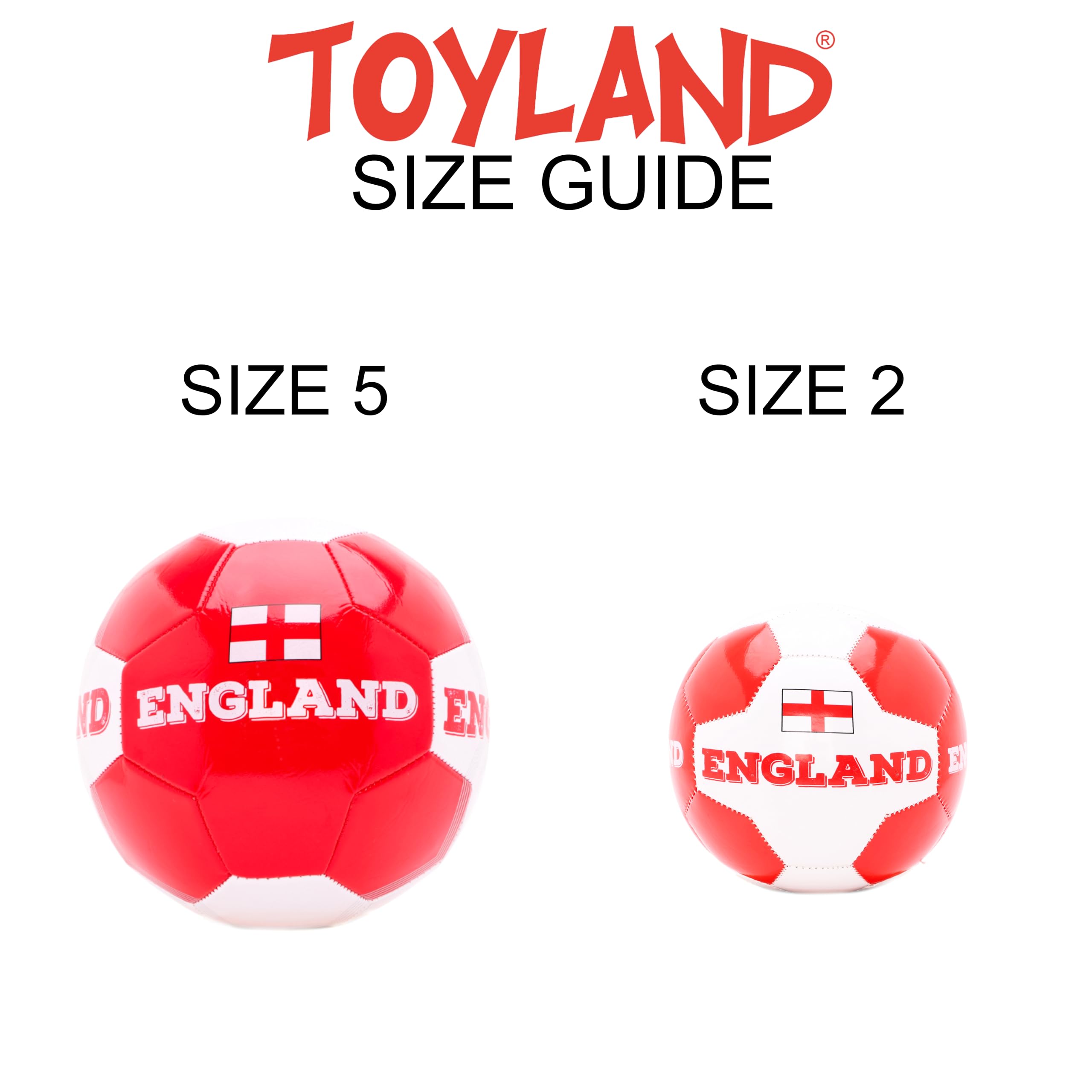 Toyland® Calcio a Tema Paese (4lbs/Taglia 2) - Euro/Coppa del Mondo Celebrazioni Calcistiche - Giocattoli All'Aperto