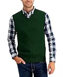 Mens Knitwear Vest Sleeveless Casual V Neck Slim Fit Pullover Knitted Sweater
