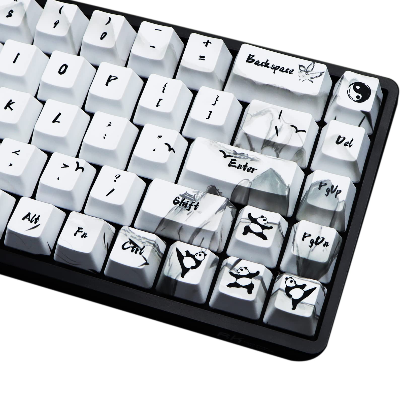 Amazon.com: MOLGRIA Keycaps 68 Set Ink Panda for 68 Keys Keyboard