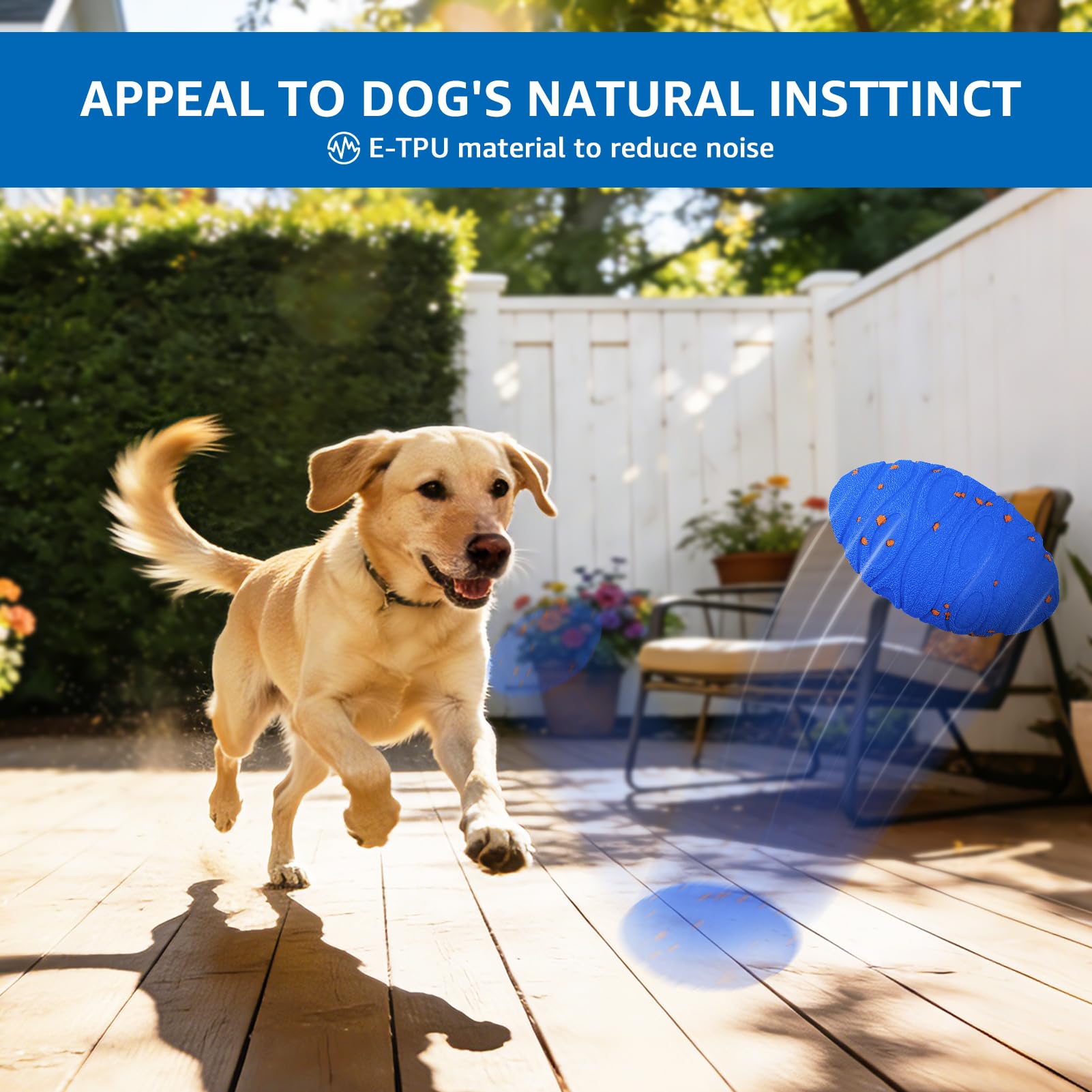 Dolita Jouet interactif pour chien 2 modes - Balle à mâcher automatique intelligente - Matériau E-TPU pour mâcheurs agressifs - Pour chiens de grande et moyenne taille