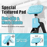 Vista 4 de SHALL Poste de Soporte para Gato de Gabinete, Sistema de Varilla de Soporte Rápido Telescópico de Acero de 54-114 pulgadas, Herramienta de Tercera