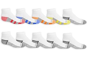 Boys Everyday Active Sports Ankle Socks: A Breathable and Comfortable Ten-Pack